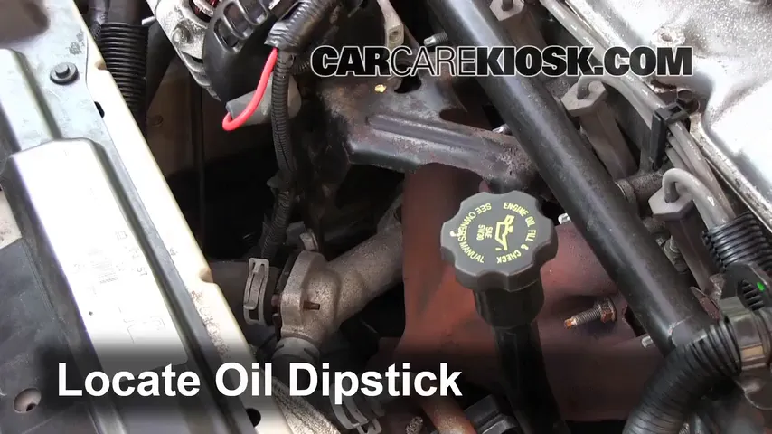 2002 Chevrolet Cavalier 2.2L 4 Cyl. Sedan (4 Door) Oil Check Oil Level
